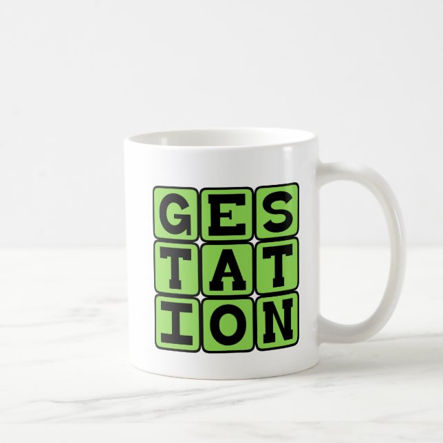 Gestation, Process of Being Pregnant Coffee Mug (Right)
