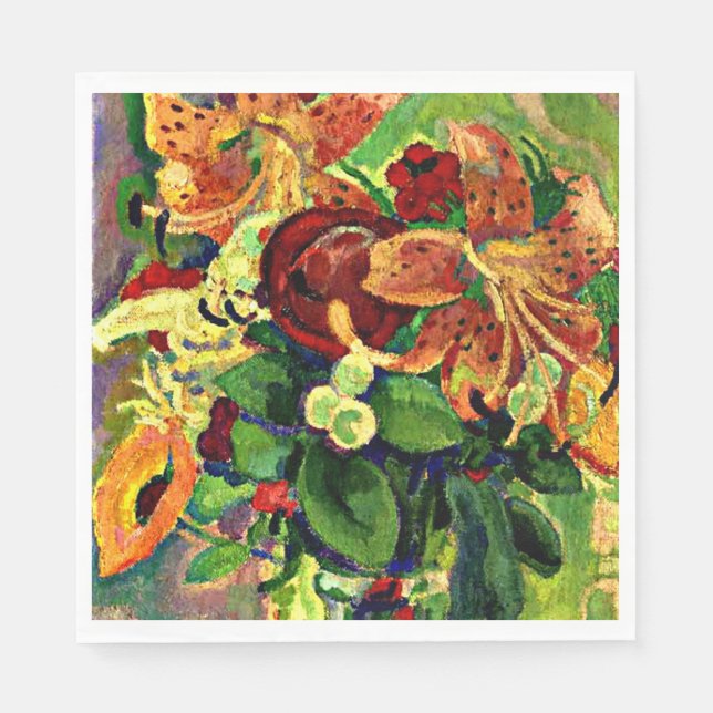 Gestel - Still Life with Tiger Lilies Napkins (Front)