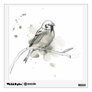 Gestural Bird Study Wall Decal