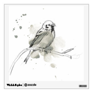 Gestural Bird Study Wall Decal
