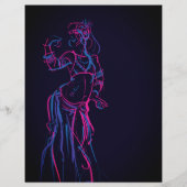 Gesture sketch drawing  tribal fusion bellydancer (Back)