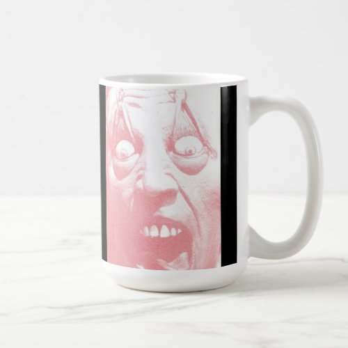 Get a Grip Coffee Mug Evil Face