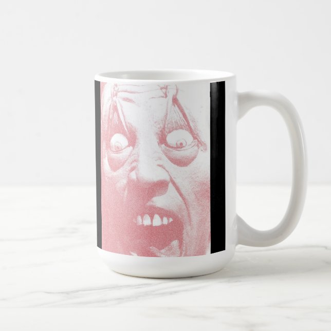 Get a Grip Coffee Mug Evil Face (Right)