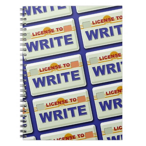 Get a License to Write Fun Author Pattern Notebook