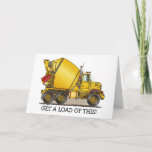 Get A Load Of This Concrete Truck Note Card
