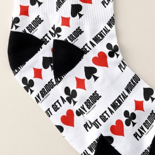 Get A Mental Workout Play Bridge Four Card Suits Socks