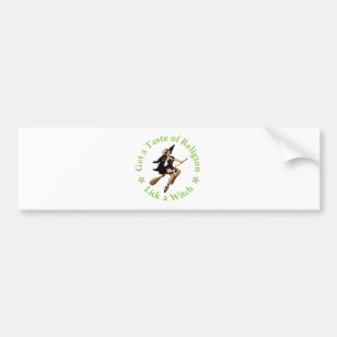 Get a Taste of Religion - Lick a Witch Bumper Sticker
