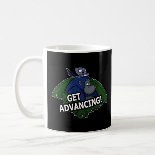 Get Advancing  Gorilla And Cat  Coffee Mug
