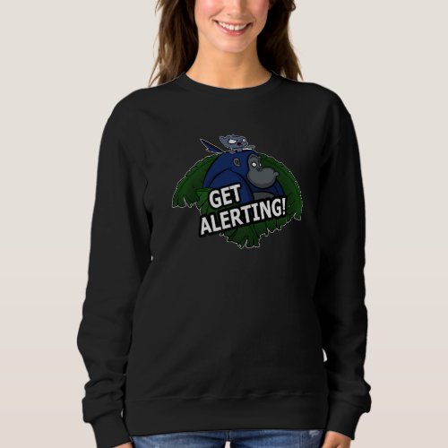 Get Alerting  Gorilla And Cat Sweatshirt