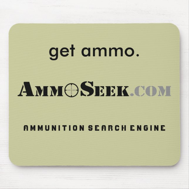 "Get Ammo" AmmoSeek Mousepad (Front)