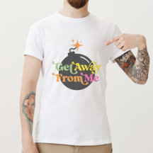 Get Away From Me Bomb Funny Anti-Social Graphic