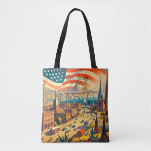 Get Away to the USA Tote Bag