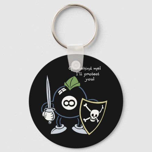 Get Behind the 8_Ball Keychain