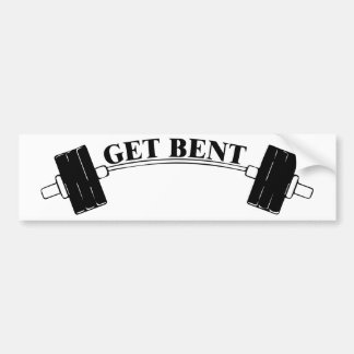 Get Bent Barbell T-Shirt Bumper Sticker