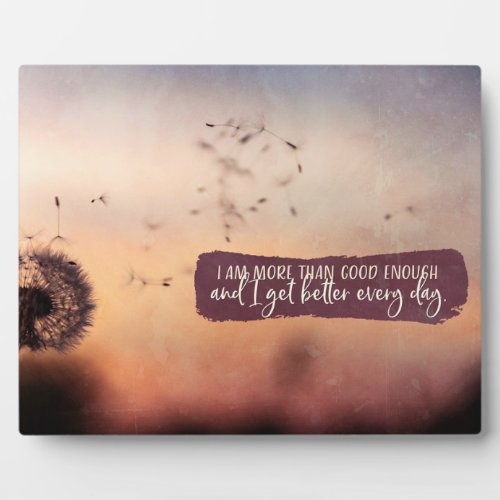 Get Better Every Day Plaque