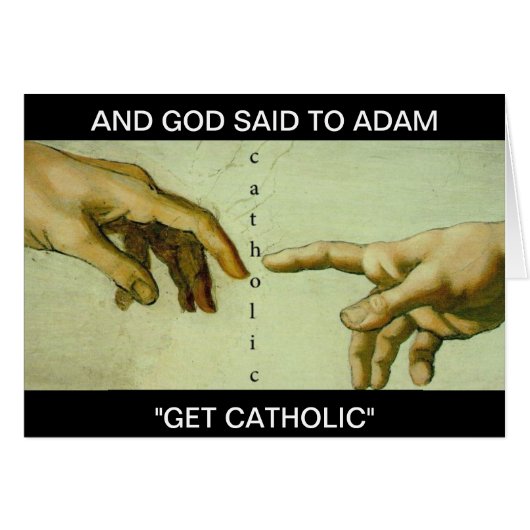 "GET CATHOLIC" CARDS (Front Horizontal)