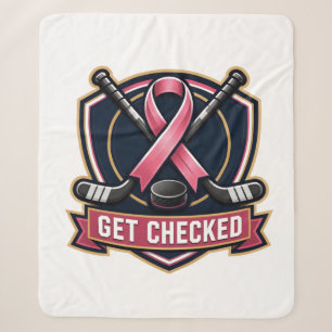 Get Checked Sherpa Blanket