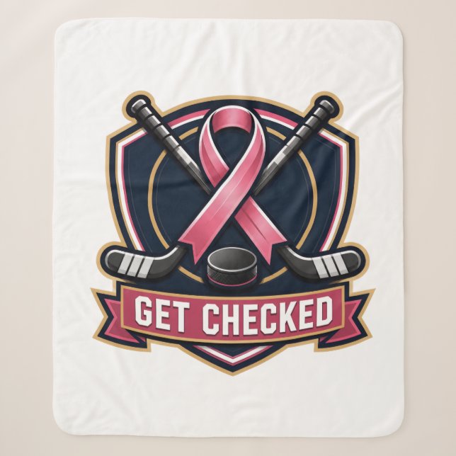 Get Checked Sherpa Blanket (Front)
