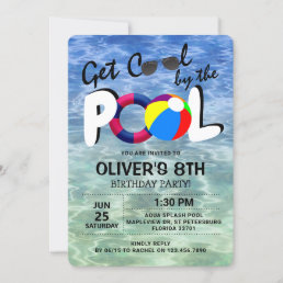 Get Cool By The Pool | Kids Birthday Invitation