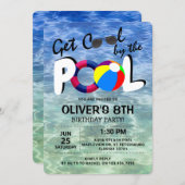 Get Cool By The Pool | Kids Birthday Invitation (Front/Back)