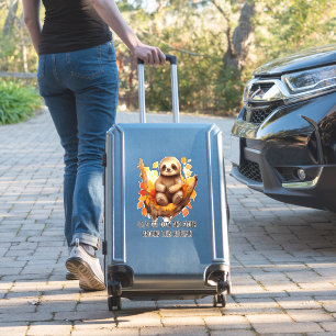 Get Cozy and Sloth Around This Autumn Sticker