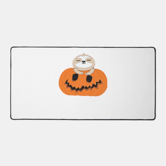 Get Cozy with Our Halloween Sloth T-Shirt – The Ul Desk Mat (Front)
