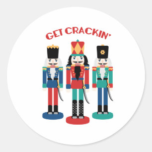 Get Crackin' Classic Round Sticker