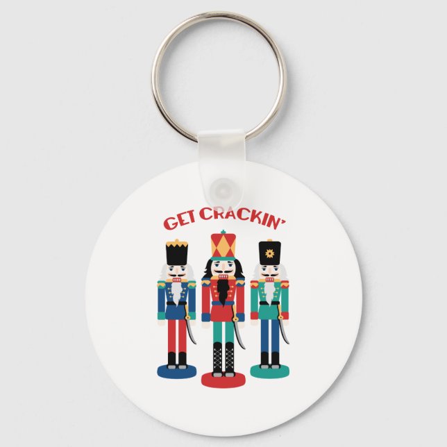 Get Crackin' Keychain (Front)