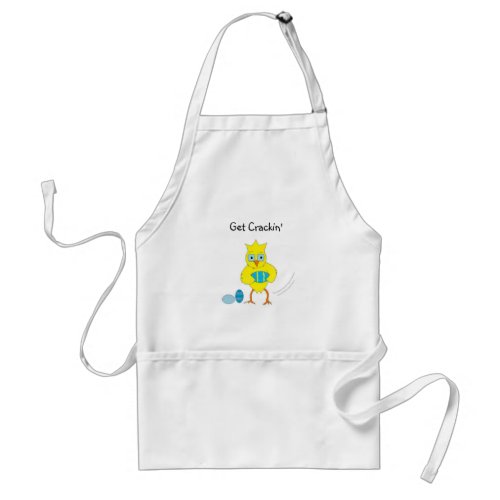 Get Cracking Funny Easter Chick Adult Apron
