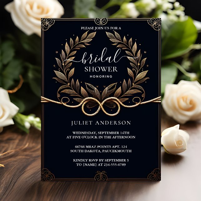 Get Cute Rope We Are Tying The Knot Bridal Shower Invitation (Creator Uploaded)