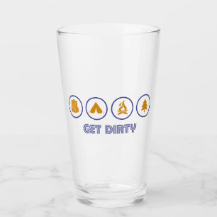 Get Dirty Camping Glass