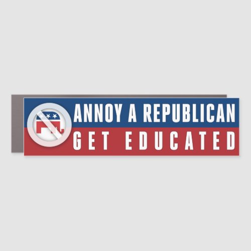 Get Educated Read Banned Books Annoy A Republican Car Magnet