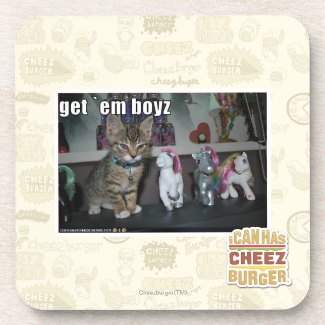 Get em boyz drink coaster (Front)