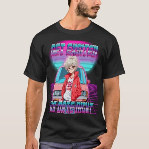 GET EXSITED ITS A VINTAGE RETRO NERD GIRL T_Shirt