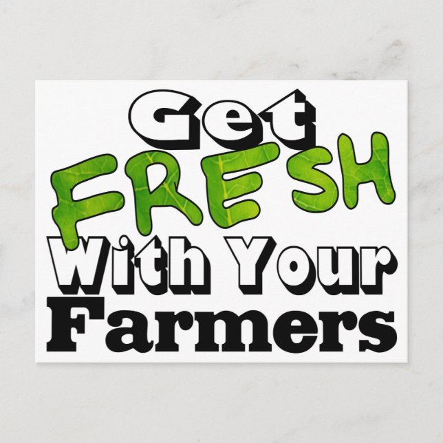 Get Farmer Fresh Postcard (Front)