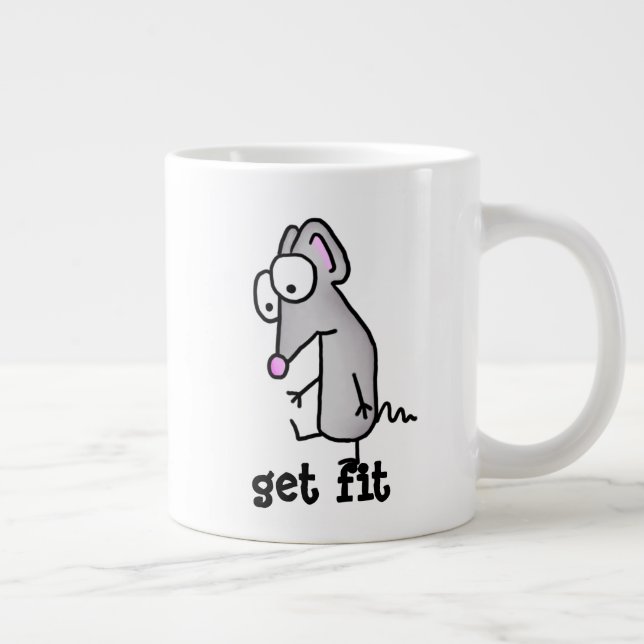 Get Fit Mouse Giant Coffee Mug (Right)
