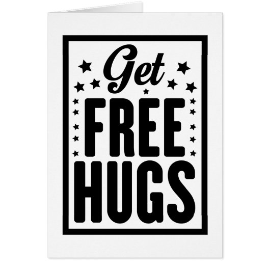 Get Free Hugs Cards (Front)