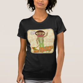 Get Funky Disco Boogie Sock Monkey Character T-Shirt