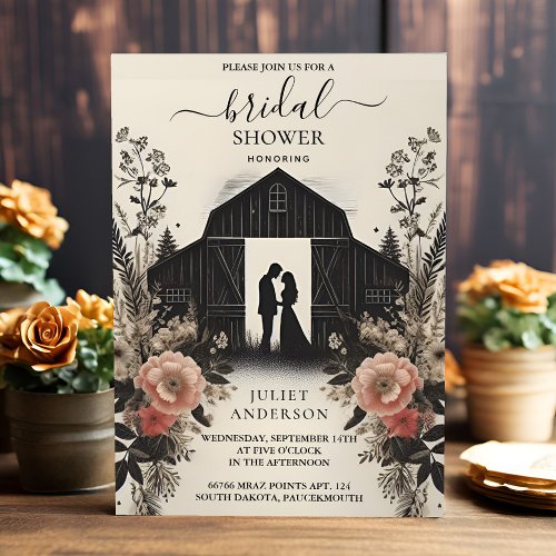 Get Garden Spring Wood Boho Rustic Bridal Shower Invitation