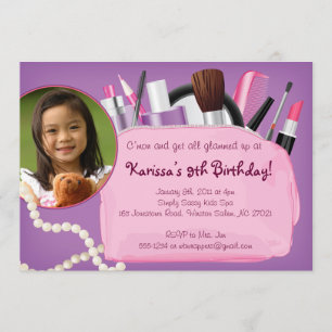 Get Glammed Up - Make-up / Spa Invitation