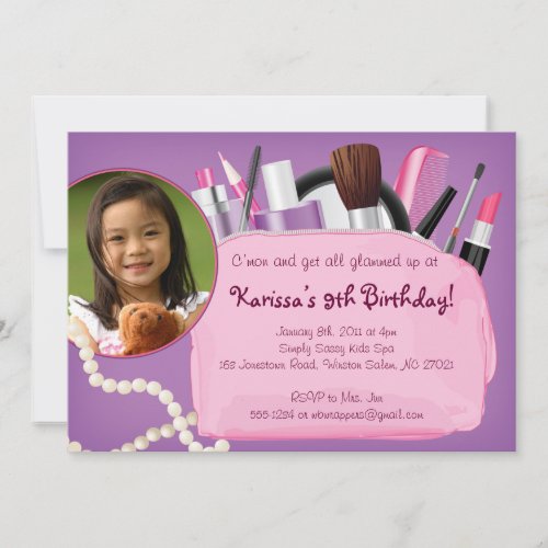 Get Glammed Up - Make-up / Spa Invitation