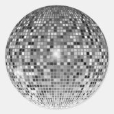 Disco ball retro clear sticker – Big Moods