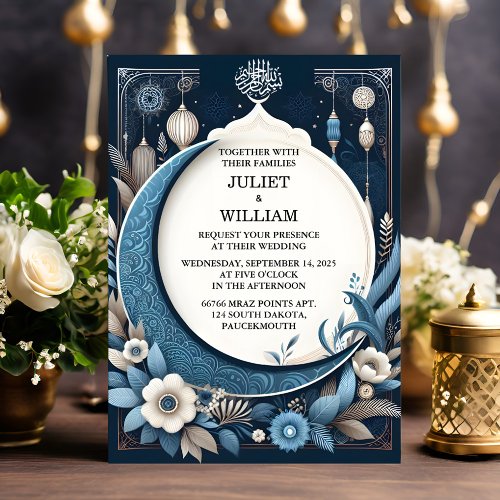 Get Henna Islam Nikah Arabic Walima Muslim Wedding Invitation