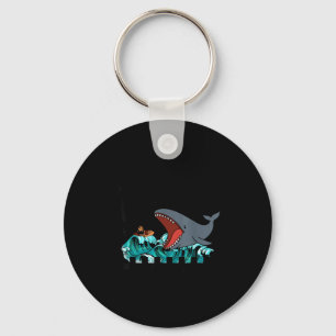 Get in doing the will of god man whale christian keychain