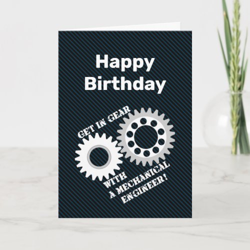 Get In Gear Birthday Card