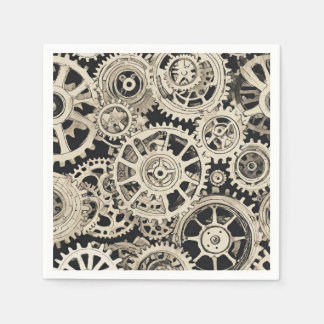 Get in Gear Robot Birthday Party - Gears Napkins