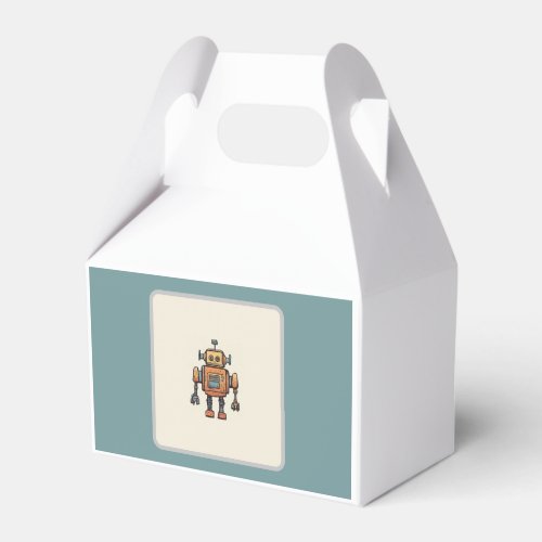 Get in Gear Robot Birthday _ Small Robot Favor Boxes