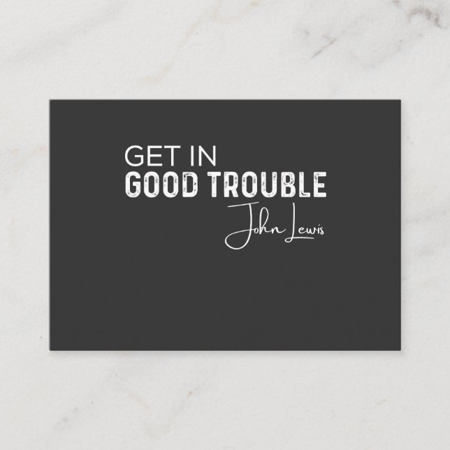 get in good trouble business card (Front)