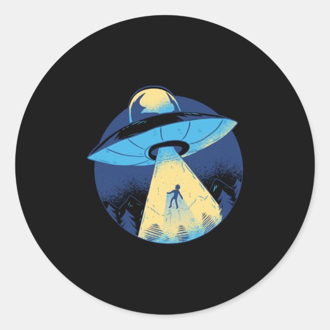 Get In Loser Alien Classic Round Sticker (Front)