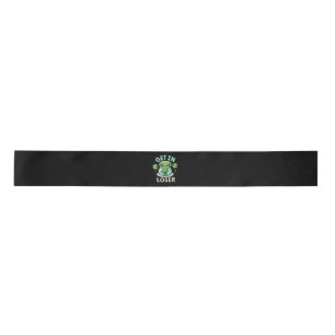 Get In Loser Alien UFO Funny Satin Ribbon